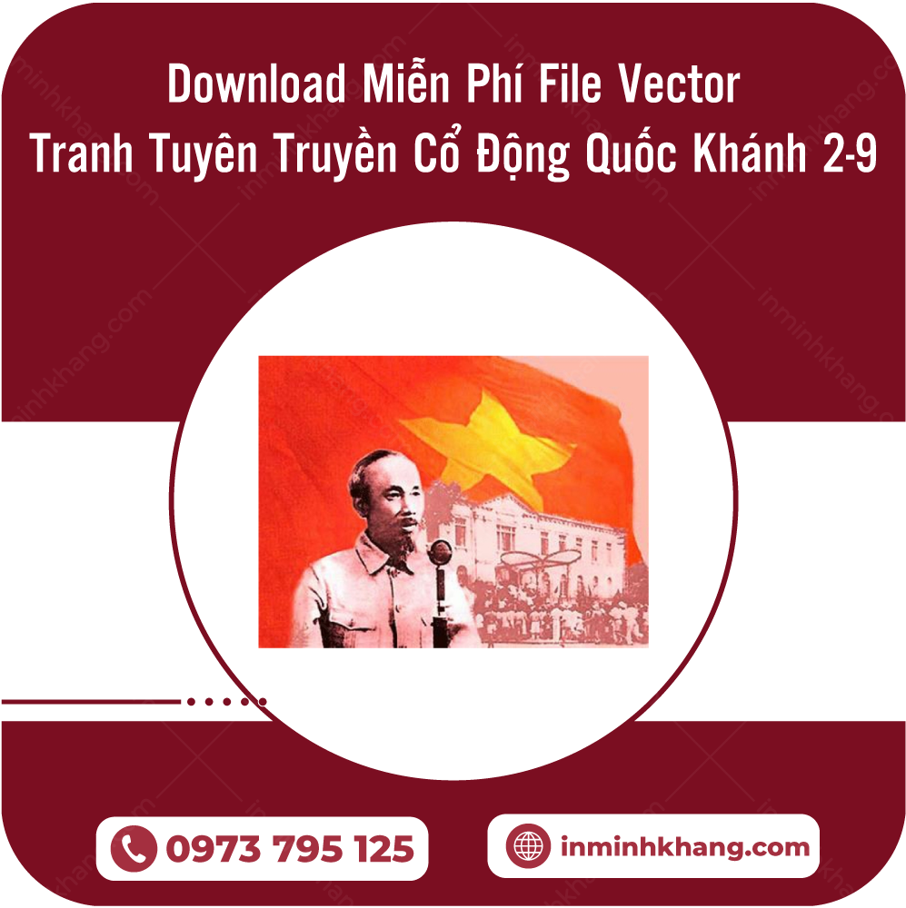 Download Miễn Phí File Vector Tranh Tuyên Truyền Cổ Động Quốc Khánh 2-9 