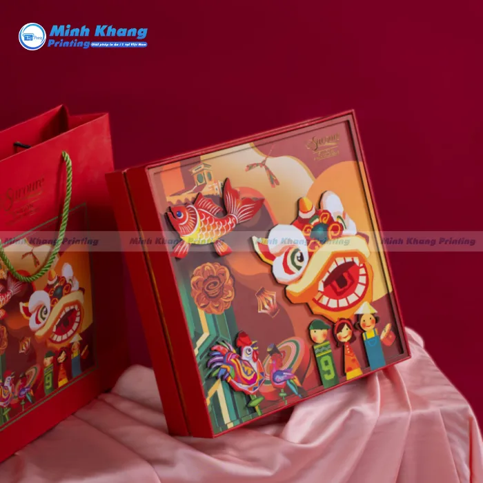 Mẫu Hộp Giấy Đựng Bánh Sang Trọng & Đẳng Cấp