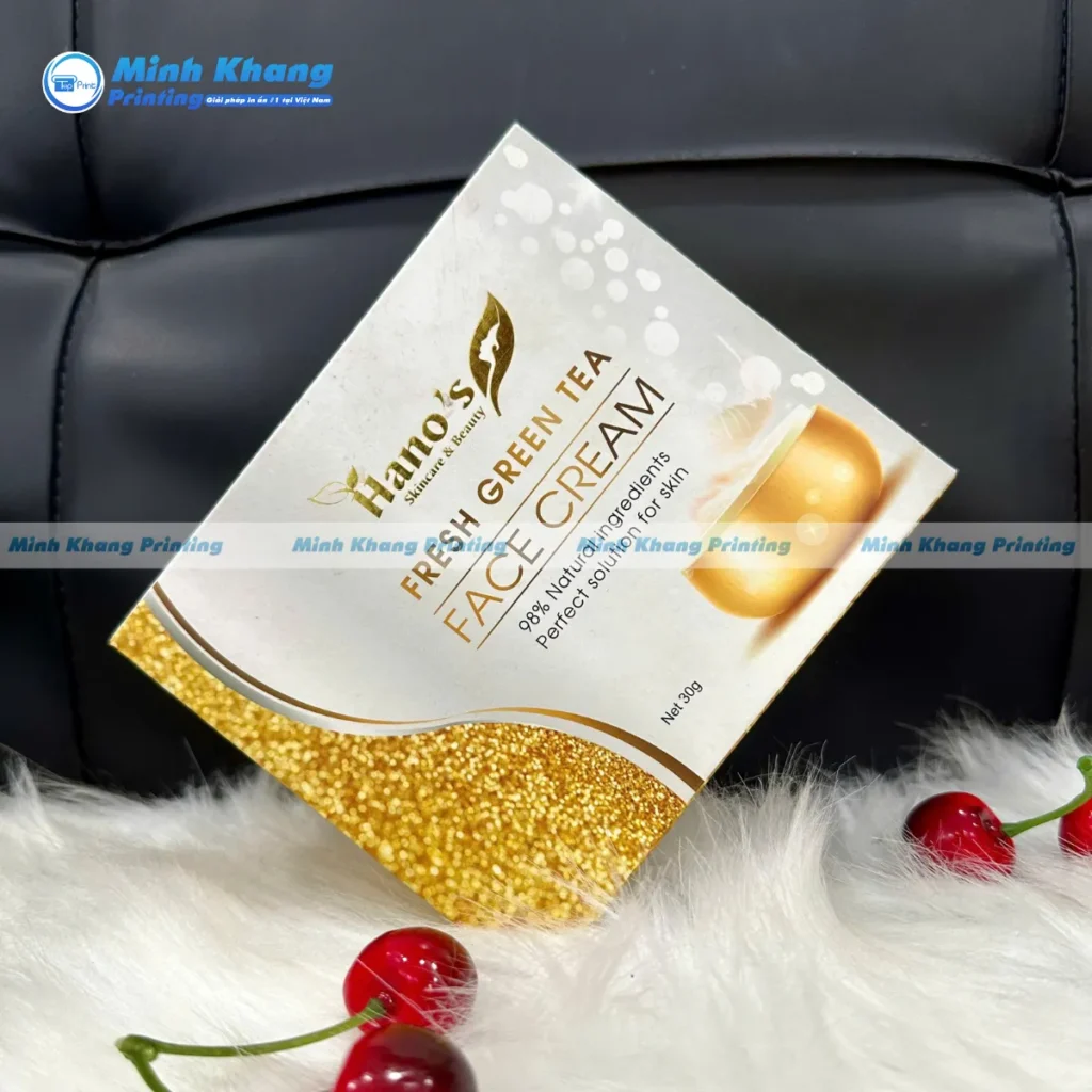 Mẫu hộp giấy đựng mỹ phẩm, kem dưỡng sáng da
