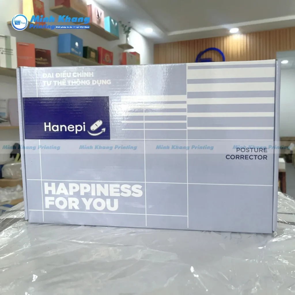 Mẫu Hộp Giấy Đựng Đai Điều Chỉnh Tư Thế Hanepi