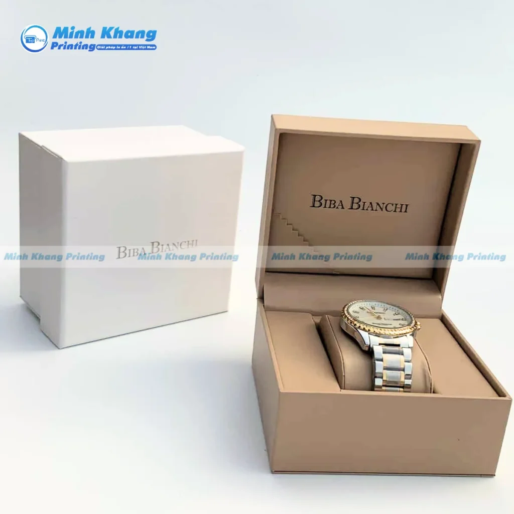 Mẫu hộp giấy đựng đồng hồ BIBA BIANCHI