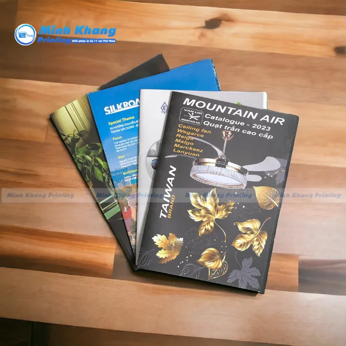 Mẫu Catalogue bìa cứng thương hiệu quạt trần Mountain Air