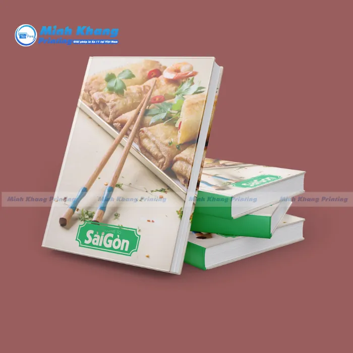 Mẫu Catalogue bìa cứng thương hiệu Ẩm Thực Sài Gòn