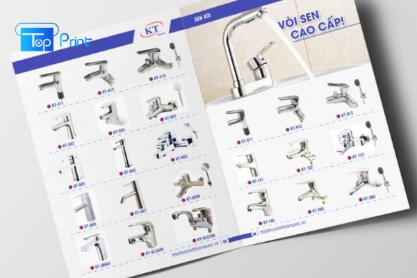 in catalogue thiết bị vệ sinh