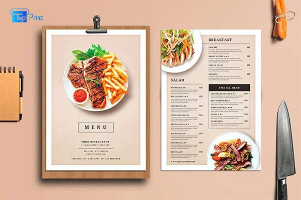 [ Giới Thiệu ] Các Loại Giấy In Menu Phổ Biến Hiện Nay