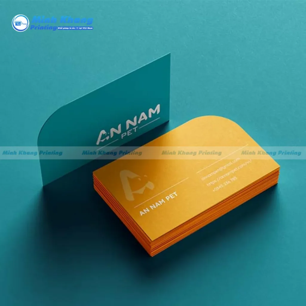 Mẫu card visit bo hai góc chéo tạo nên sự khác biệt