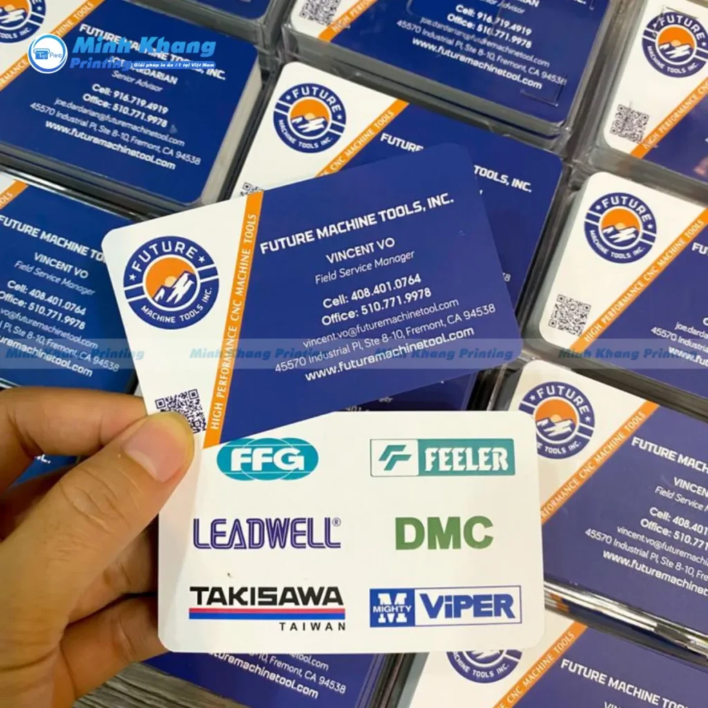 Mẫu card visit bo góc phong cách tối giản tinh gọn