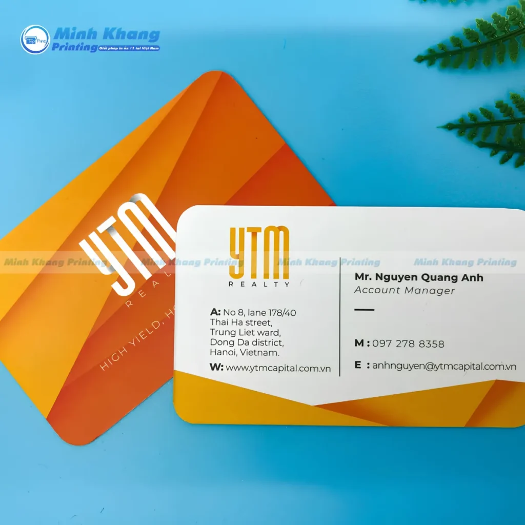 Mẫu danh thiếp bo góc cá nhân tăng giá trị nhận diện thương hiệu