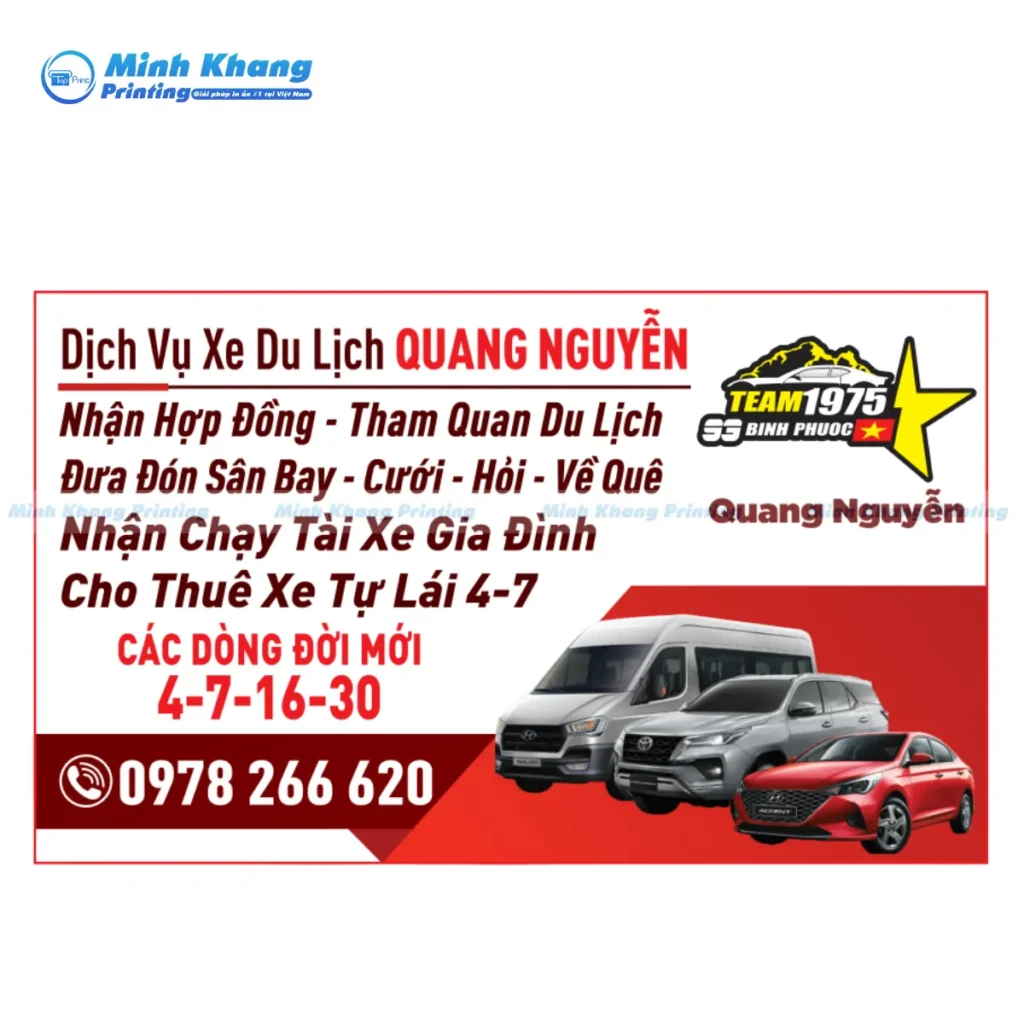 Tại Sao Tài Xế, Nhà Xe Nhất Định Phải Có Card Visit Dịch Vụ Xe?