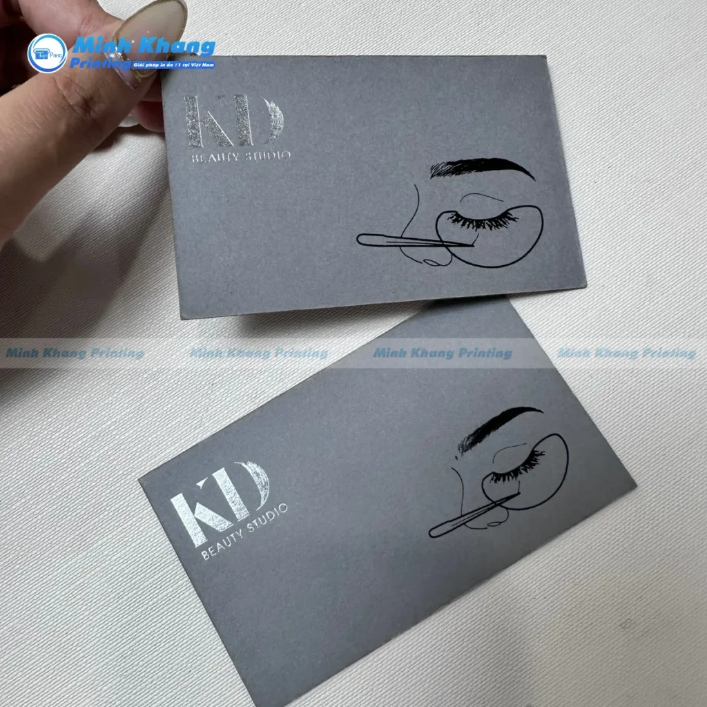Mẫu danh thiếp ép kim 2 mặt cao cấp