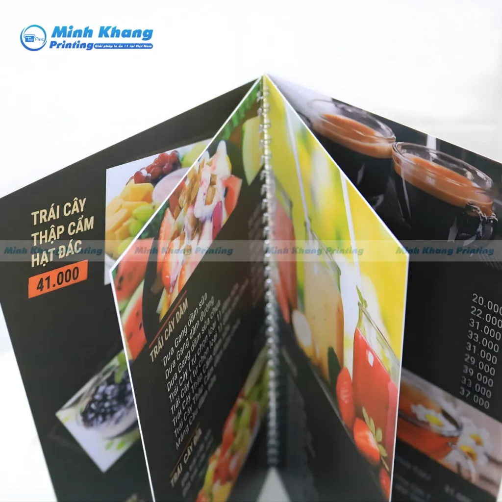 Quy Cách In Menu Nhựa Chống Nước, Chống Thấm Chất Lượng