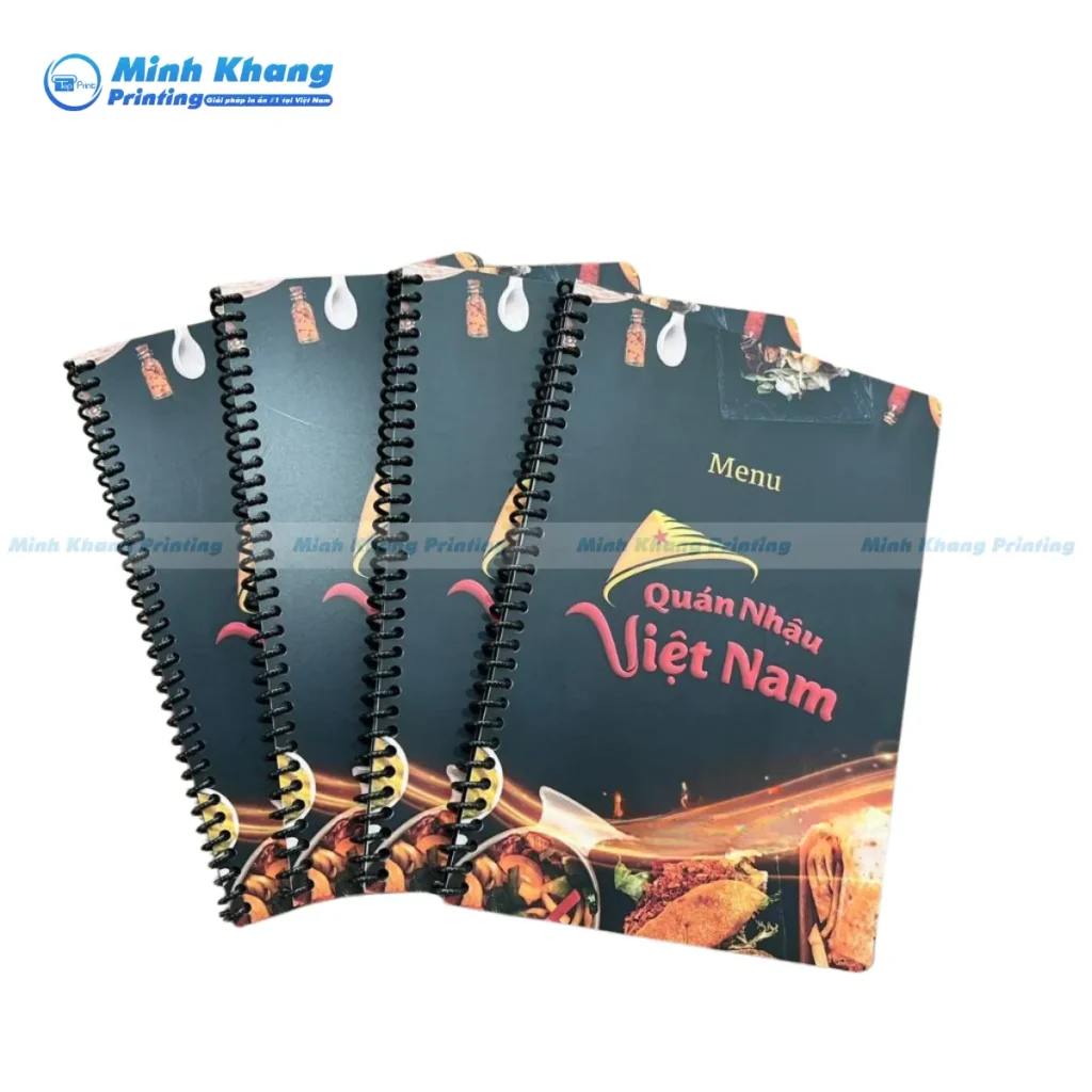 Mẫu menu chống nước 100% giúp nhà hàng tiết kiệm chi phí làm lại menu định kỳ