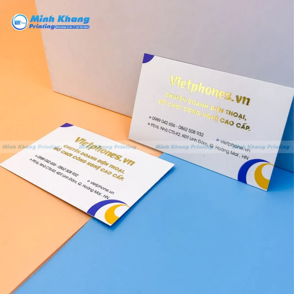Mẫu danh thiếp giấy mỹ thuật in chữ nổi