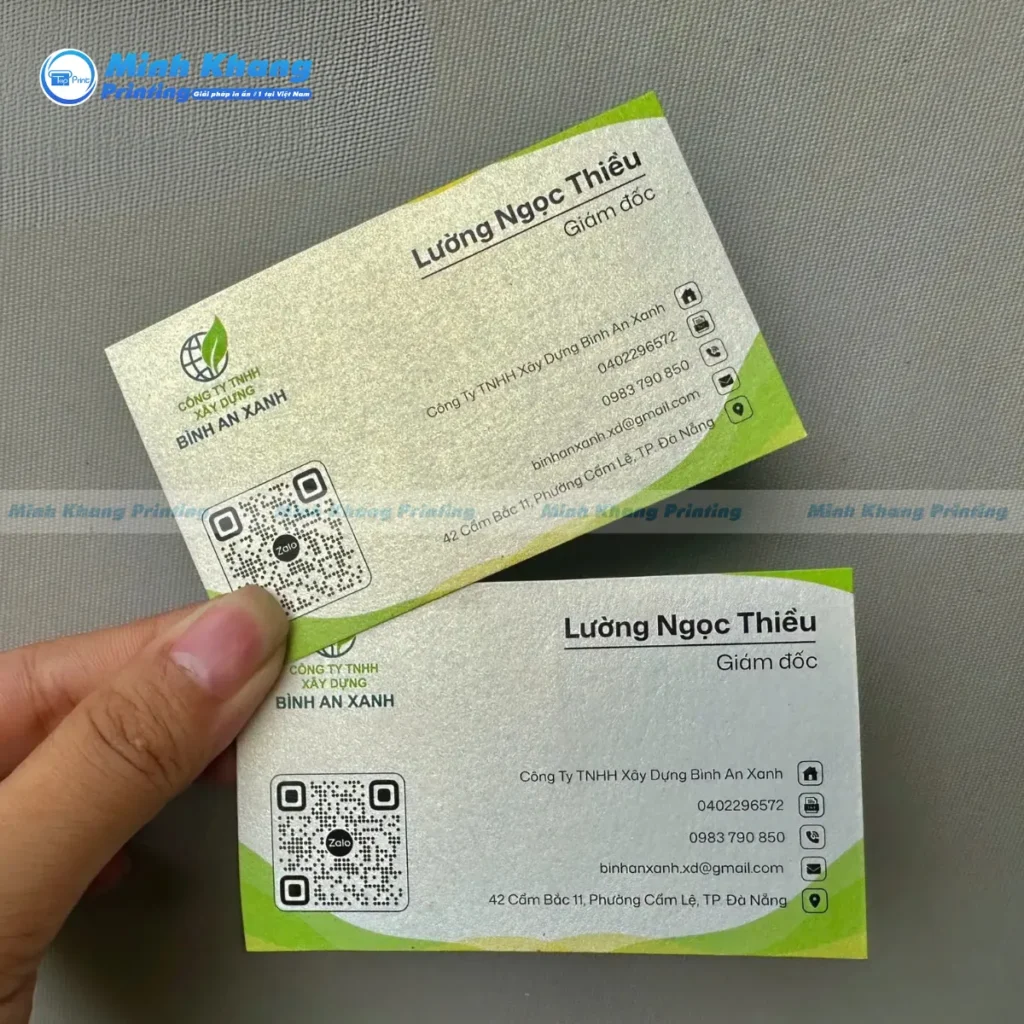 Mẫu danh thiếp giấy mỹ thuật in họa tiết đẹp