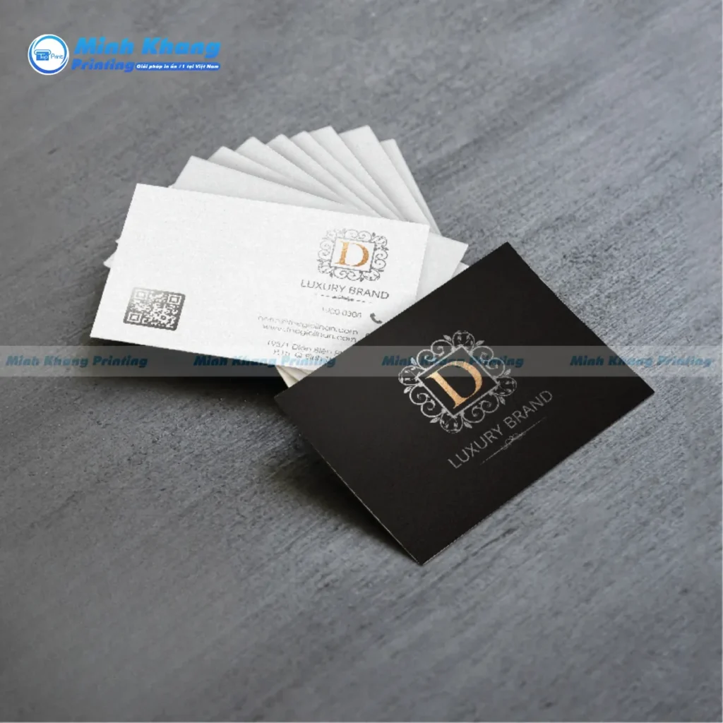 Mẫu danh thiếp ép kim 2 mặt