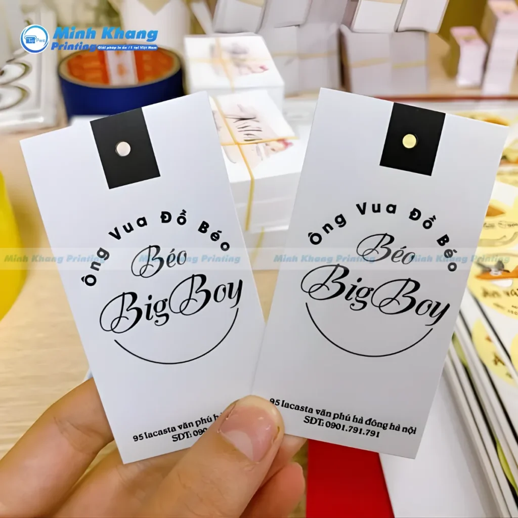 Chất Liệu Giấy in tag treo Phổ Biến