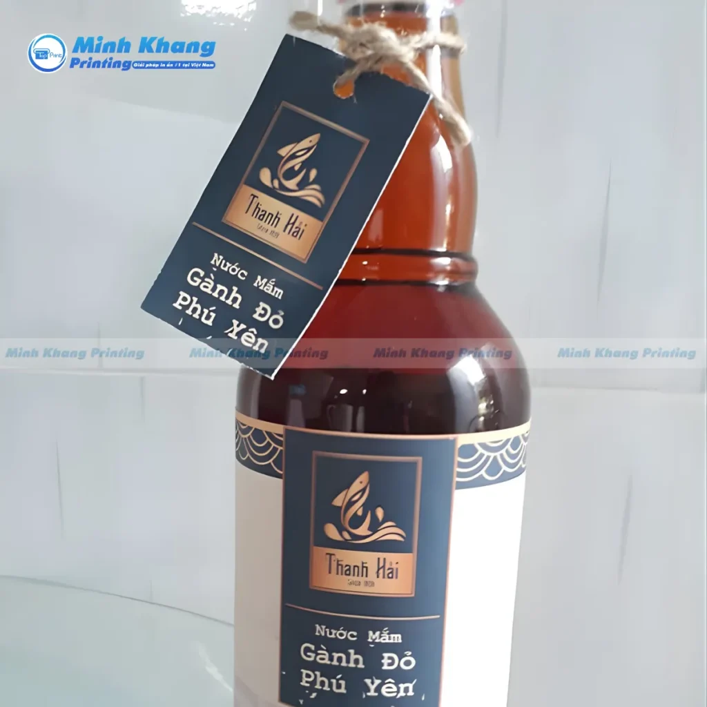 Mẫu thẻ treo cho hũ gia vị thường in kèm hướng dẫn sử dụng rất tiện lợi.