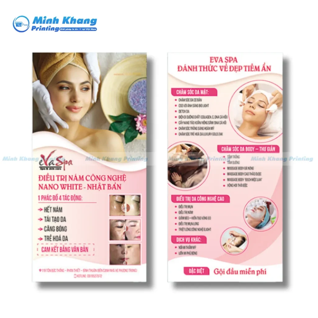 Mẫu tờ rơi tiệm nail và nối mi bắt mắt giúp thu hút những khách hàng yêu thích nghệ thuật làm móng