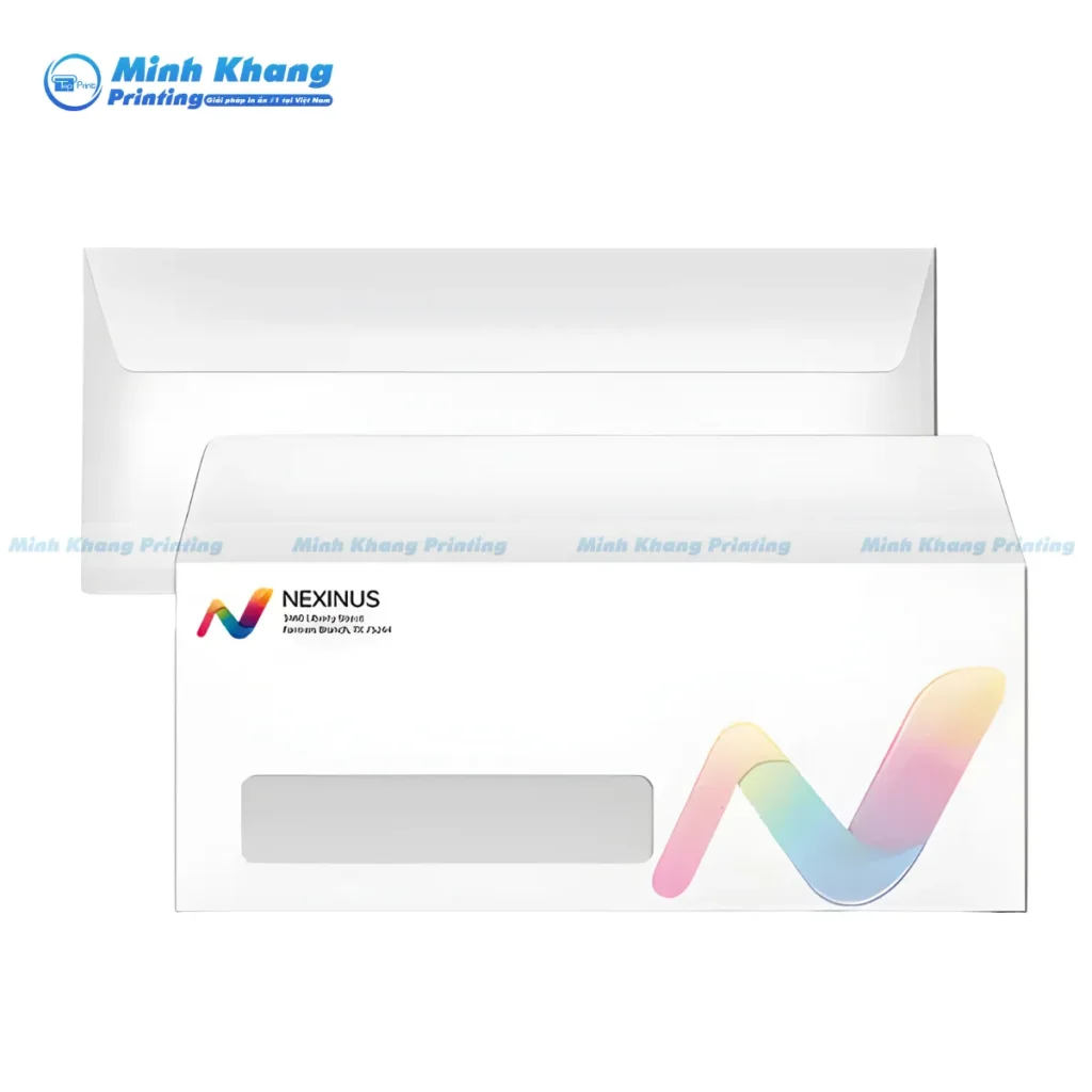 Mẫu bao thư cửa sổ đẹp có cửa sổ kiếng dán màng chắc chắn