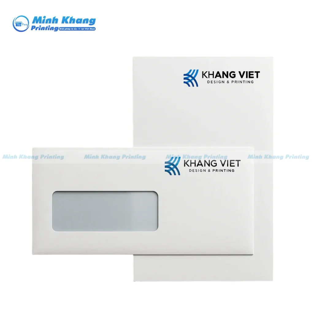 Mẫu phong bì cửa sổ A4 (25 x 34 cm) in offset 1 màu, lý tưởng cho hợp đồng