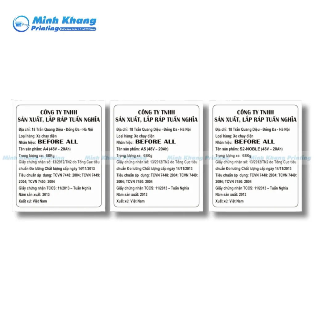 tem phụ sản phẩm 