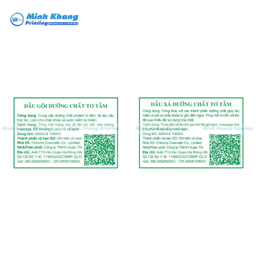 tem phụ sản phẩm 