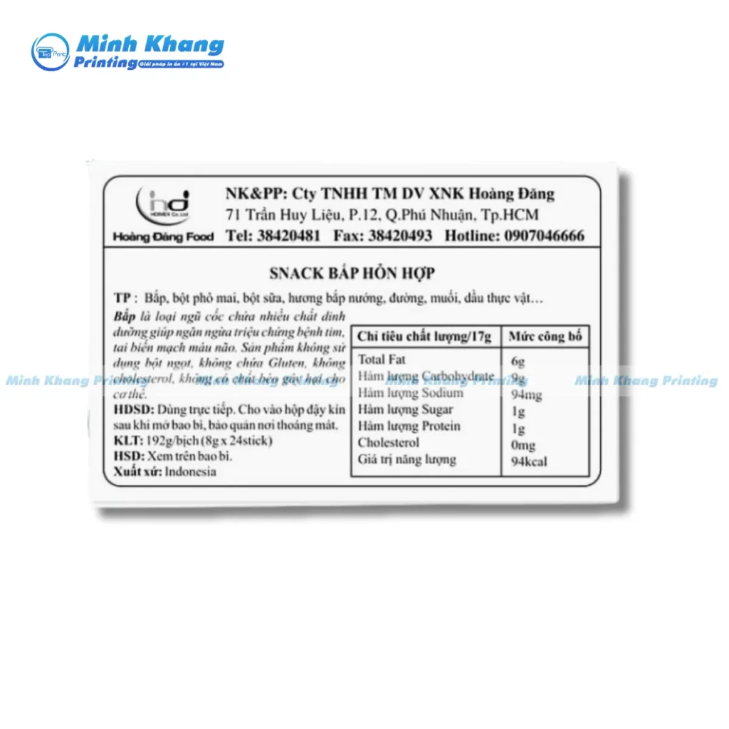 tem phụ sản phẩm 