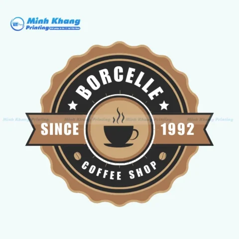 Mẫu Tem Cà Phê Coffee Shop Brocelle 