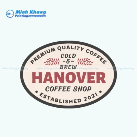 Mẫu Tem HANOVER COFEE SHOP
