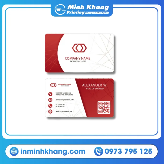 Mẫu Name Card Doanh Nghiệp Với Kích Thước Tiêu Chuẩn 90x54mm