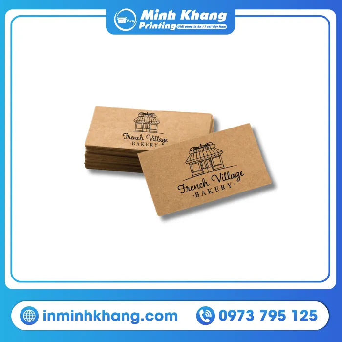 Mẫu Name Card In Trên Giấy Tái Chế Theo Phong Cách Vintage 
