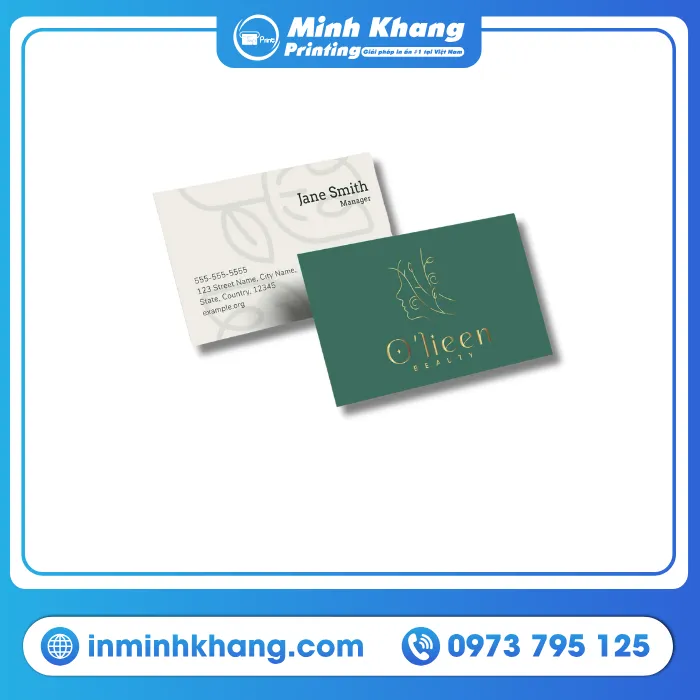 Mẫu Name Card In Bằng Giấy Nhựa PVC