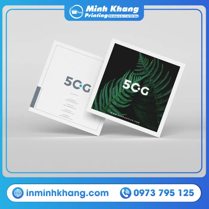 Mẫu Card Visit Hình Vuông Với Kích thước 65x65mm 