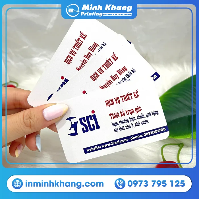 Mẫu Card visit bo góc In Thương Hiệu Mang Phong Cách Riêng