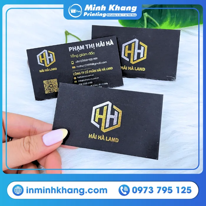 Mẫu Name Card Được In Bằng Giấy Mỹ Thuật