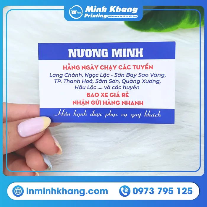 Mẫu Name Card Cá Nhân Nương Minh