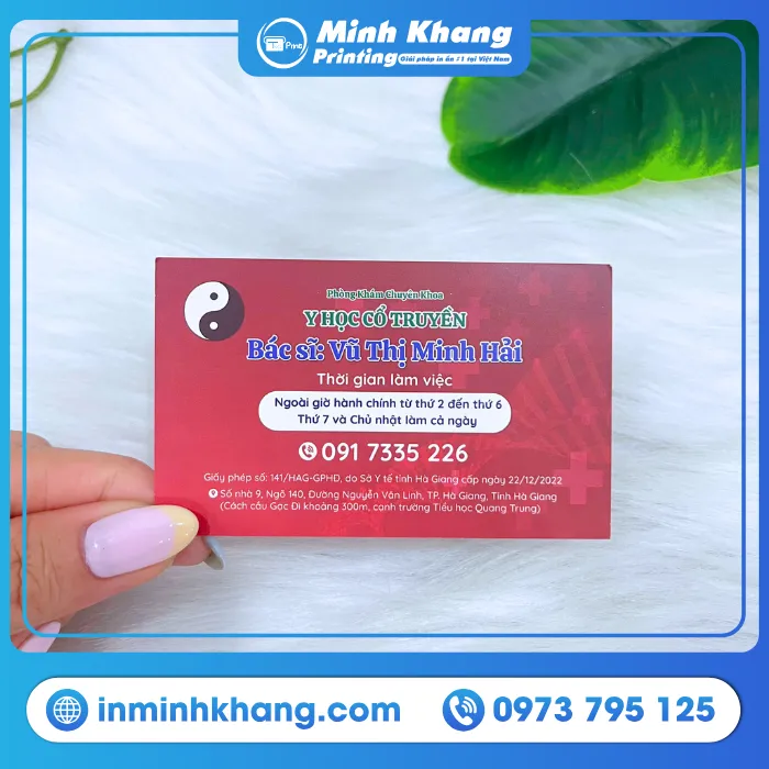 in name card lấy liền