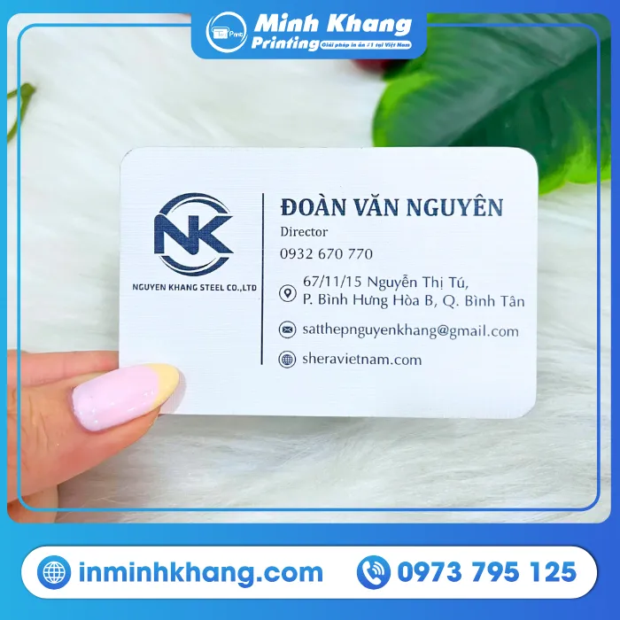 Mẫu Card Visit Giám đốc Đoàn Văn Nguyên - Công Ty Nguyen Khang Steel