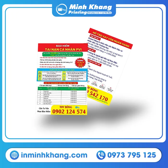 Mẫu Tờ Rơi Bảo Hiểm Tai Nạn Cá Nhân PVI
