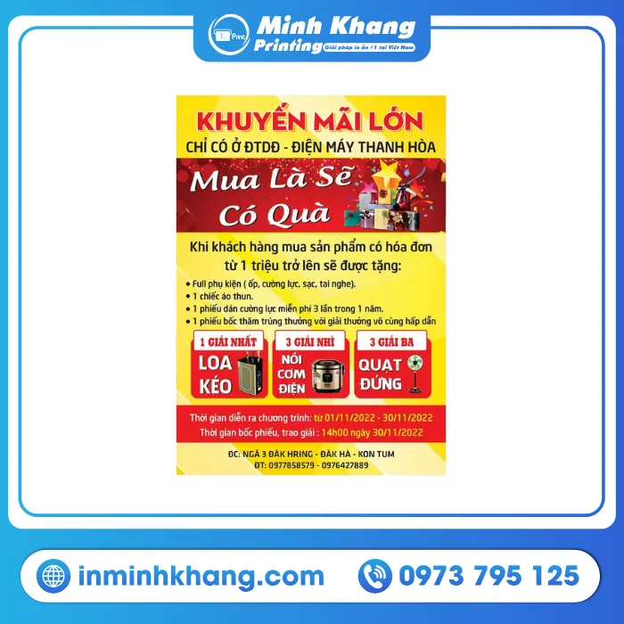 Mẫu Tờ Rơi Khuyến Mãi Điện Máy Thanh Hòa