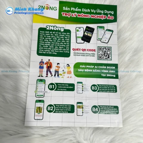 Mẫu tờ rơi giới thiệu & hướng dẫn sử dụng ứng dụng trợ lý nông nghiệp