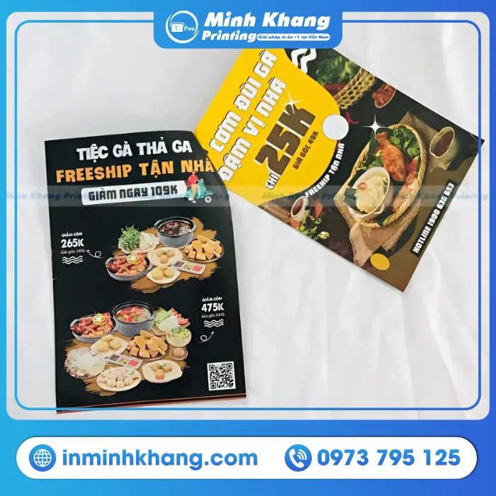 Mẫu Tờ Rơi Quán Cơm Gà In Kỹ Thuật Đẹp