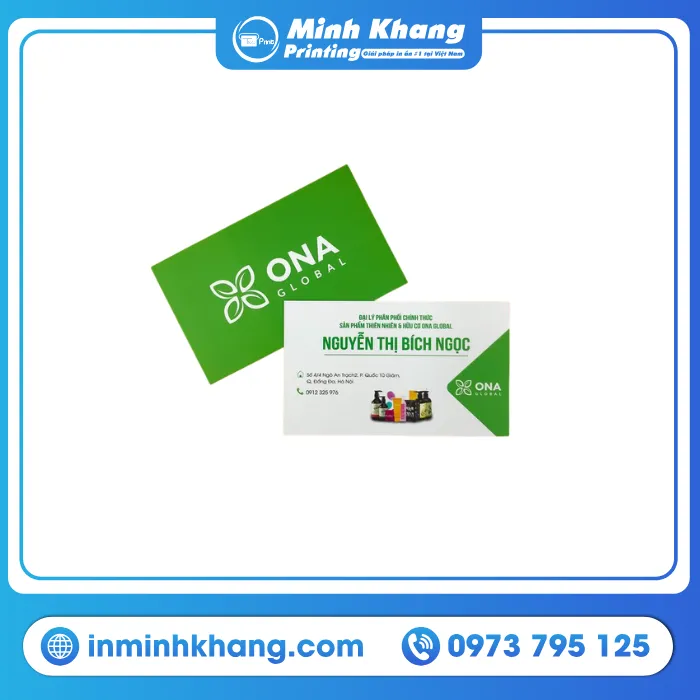 Mẫu Card Visit Nhà Phân Phối Nguyễn Thị Bích Ngọc - Công Ty ONA GLOBAL