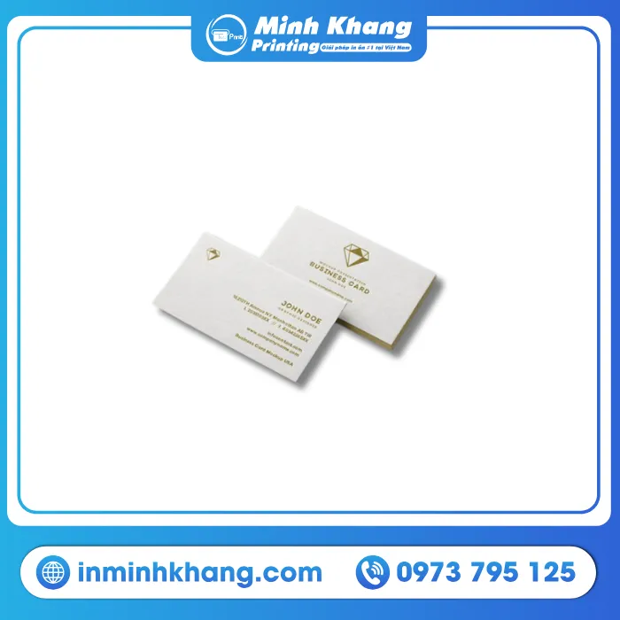 Mẫu Name Card Được In Bằng Giấy Mỹ Thuật