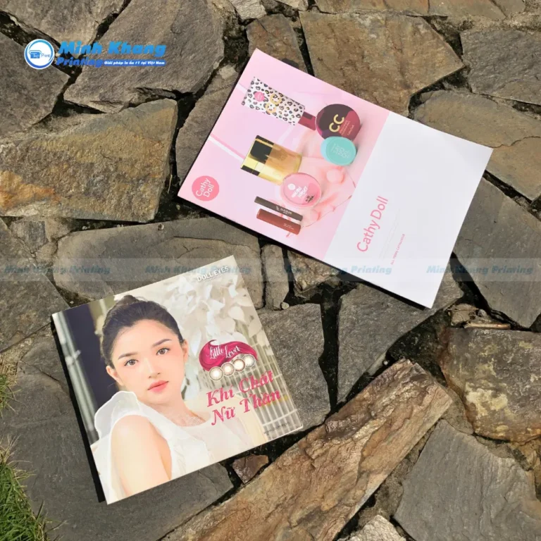 Mẫu Catalogue in offset màu sắc nổi bật