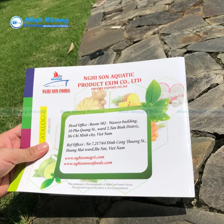 Mẫu thiết kế Catalogue bố cục logic, nội dung đầy đủ, hình ảnh đẹp, màu sắc tươi tắn