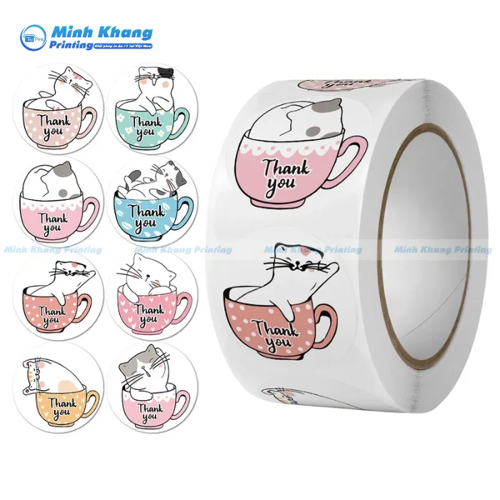 In Sticker cảm ơn