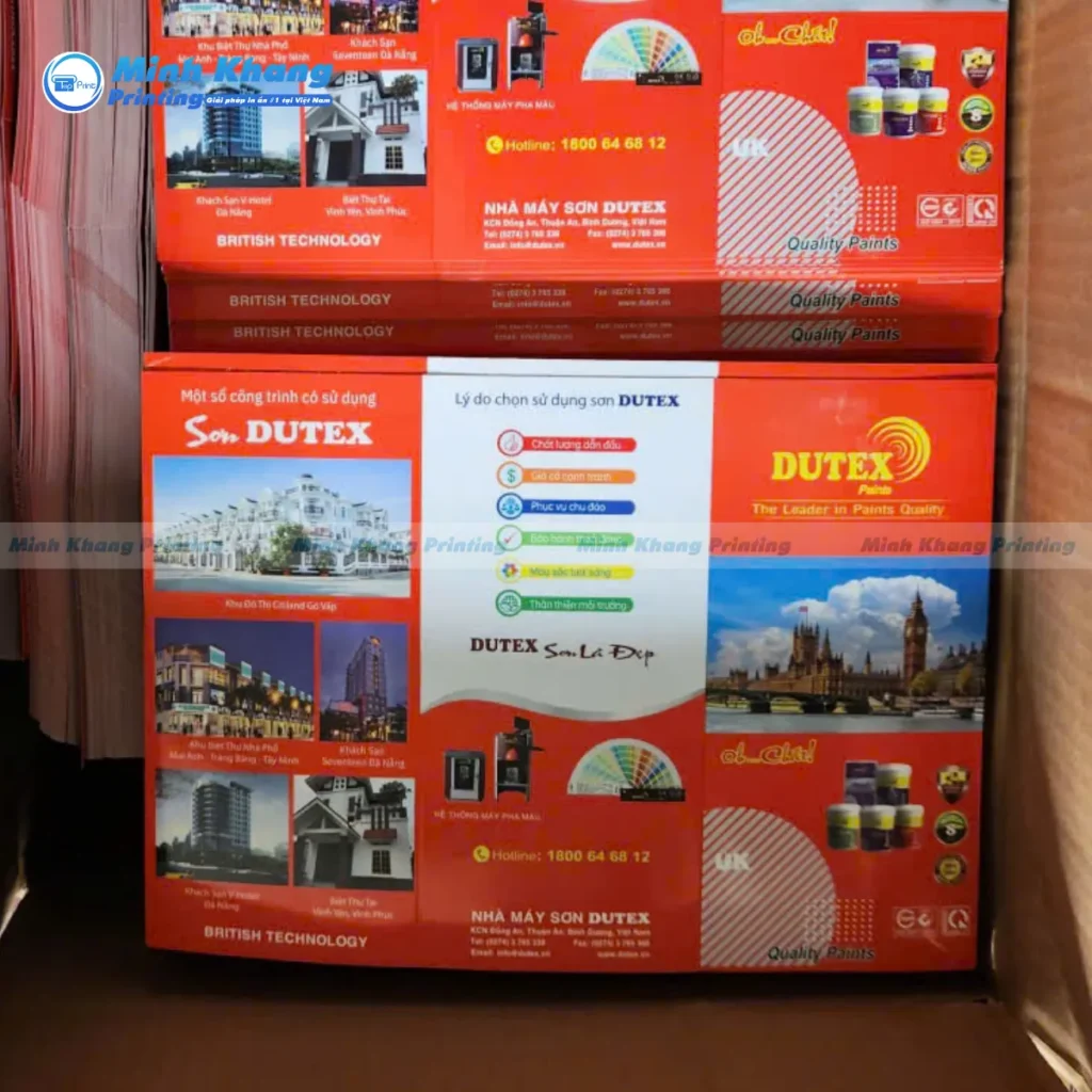 Mẫu brochure công ty cán màng mờ giúp ấn phẩm có vẻ ngoài sang trọng và tăng độ bền theo thời gian sử dụng