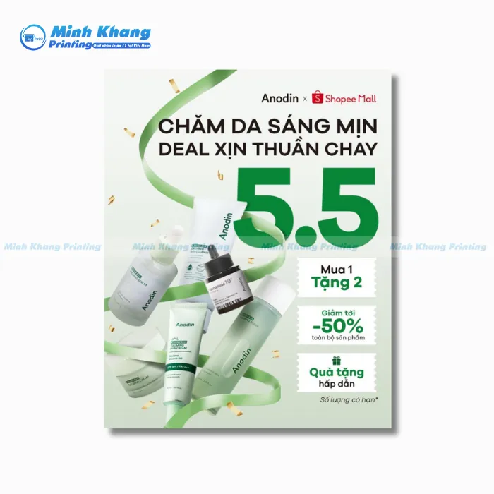 Mẫu Tờ Rơi Giảm Giá Săn Sale Siêu Hời Mỹ Phẩm Anodin