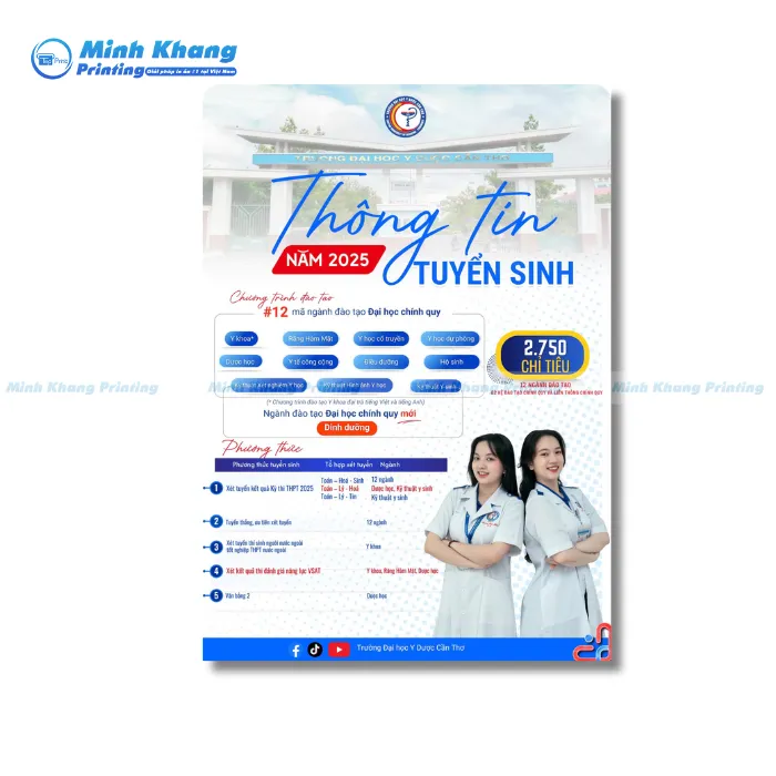 Mẫu Tờ Rơi Thông Tin Tuyển Sinh Trường Đại Học Y Dược Cần Thơ